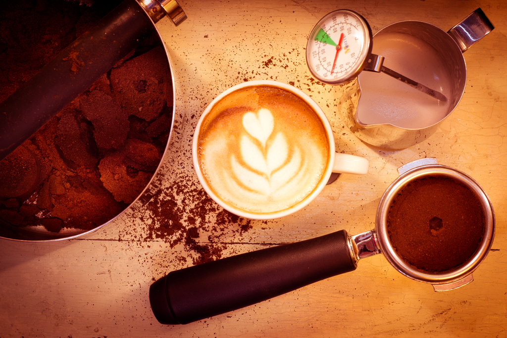 Fresh coffee and pastries at Kaldi